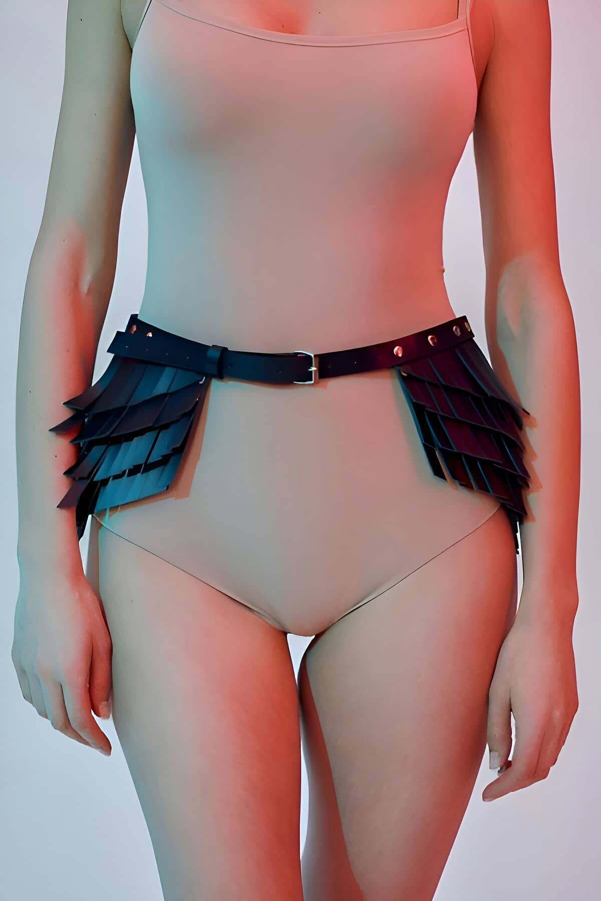 Stylish Belt With Tassel Detail, Tassel Leather Belt - APFT1254
