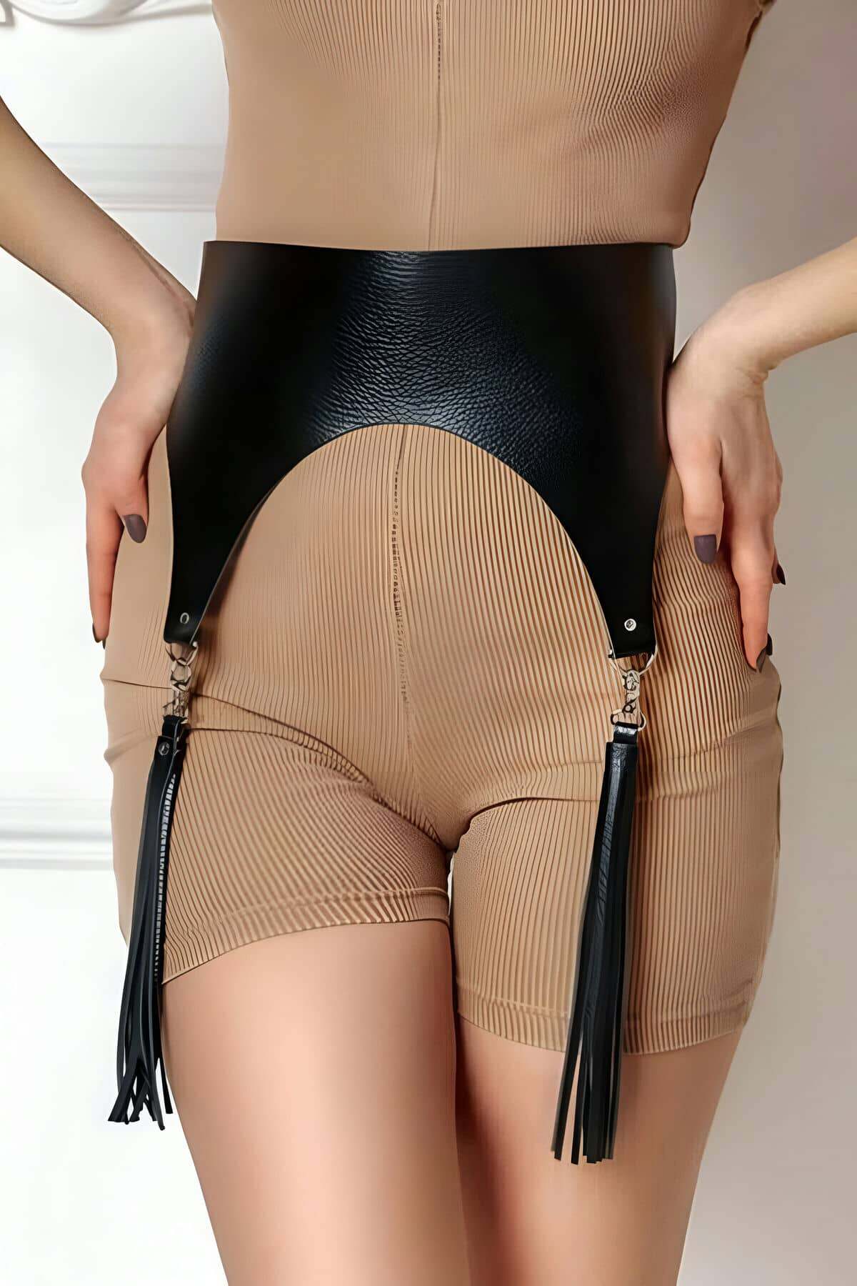 Tassel Leather Cord Belt - APFT788