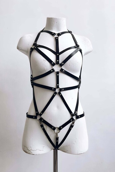 Seksi Deri Vücut Harness - APFT316 - 3