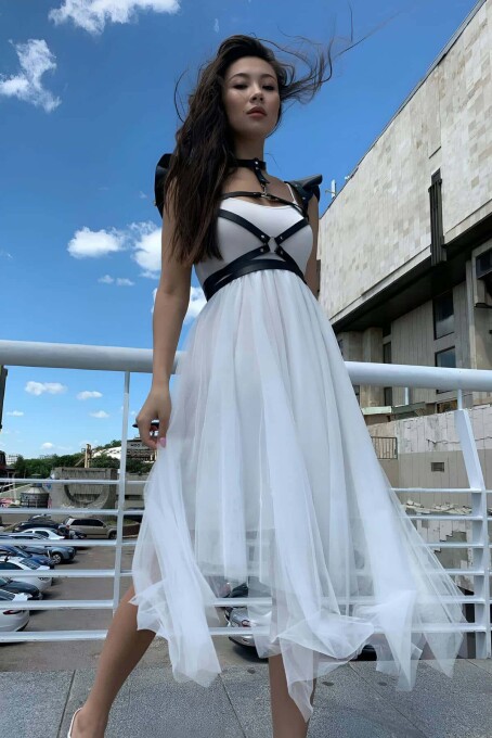 Şık Deri Seksi Göğüs Deri Harness - APFT996 - 4