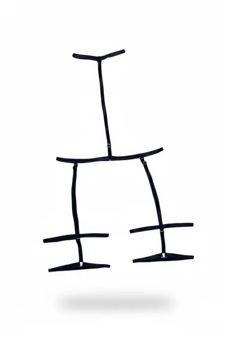 Siyah Body Harness Ayarlanabilir Uyluk Kemerli - APFT150 - 1