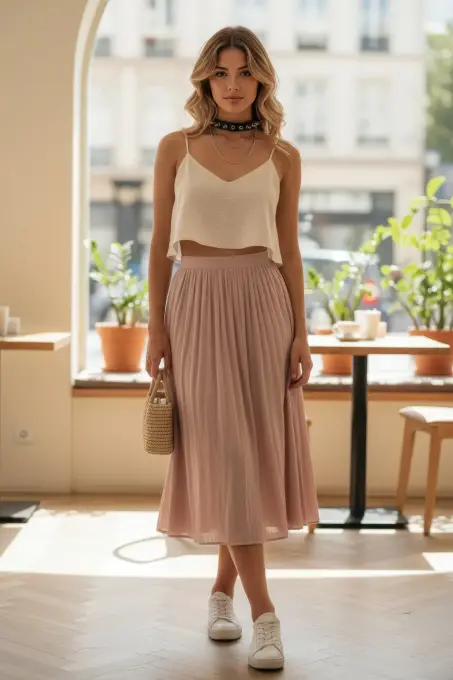 Siyah Choker Zımba Detaylı Deri Kolye - APFT975 - 1