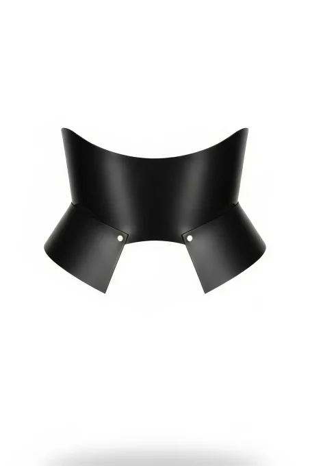 Siyah Deri Geniş Kadın Kemeri, Korse Deri Kemer - APFT611 - 1