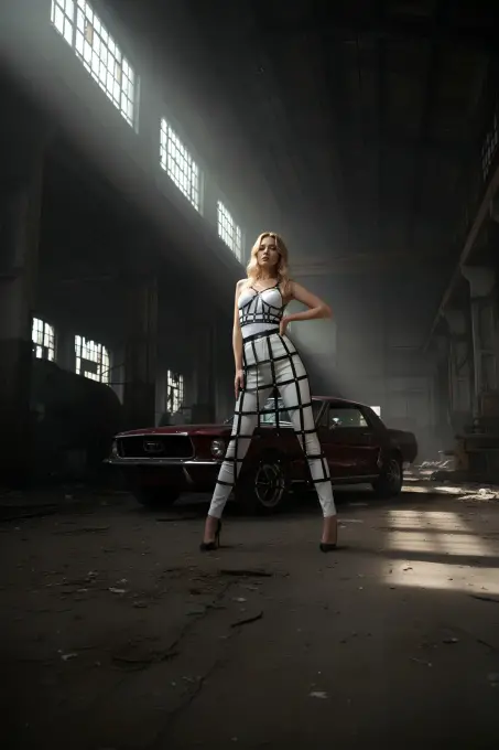 Siyah Etek Kafes Detaylı Etek Midi Boy Deri Etek - APFT1013 - 4