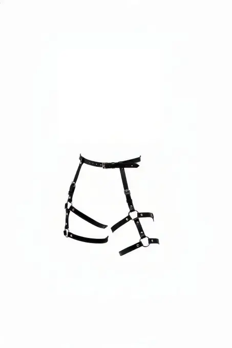 Siyah Harness Takım Deri Uyluk Bacak Aksesuarı - APFT273 - 1