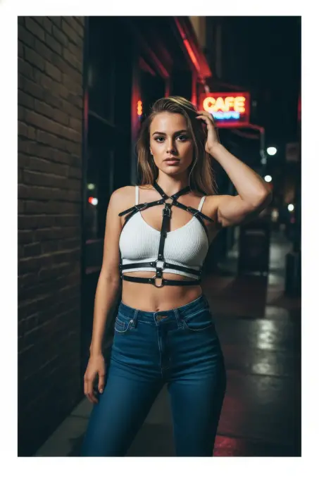 Siyah Kadın Kemer Deri Çoklu Şeritli Tokalı - APFT728 - Angels Passion (1)