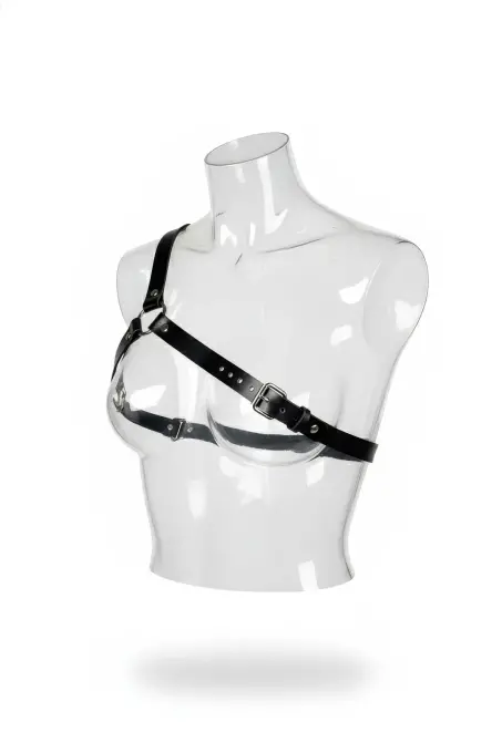 Siyah Kadın Kemer Deri Çoklu Tokalı Vücut Aksesuarı - APFT132 - 1