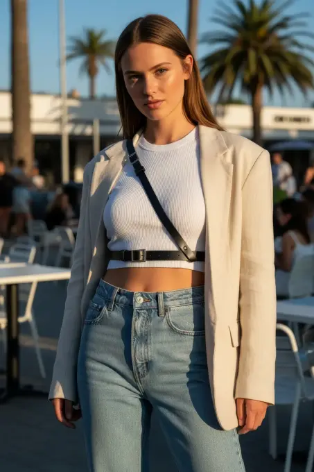 Siyah Kadın Kemer Gümüş Tokalı Suni Deri Pantolon Kemeri - APFT917 - 4