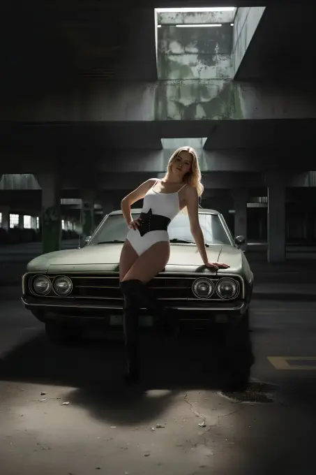 Siyah Kadın Kemer Kalın Korse Zımbalı Bel Aksesuarı - APFT1087 - 6