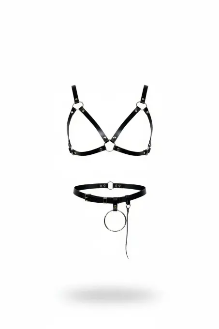 Siyah Kadın Kemer Suni Deri Halka Detaylı Ayarlanabilir Bel Aksesuarı - APFT651 - 1