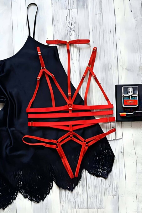 String - Sütyen Lastik Harness Takım - APFT144 - 1