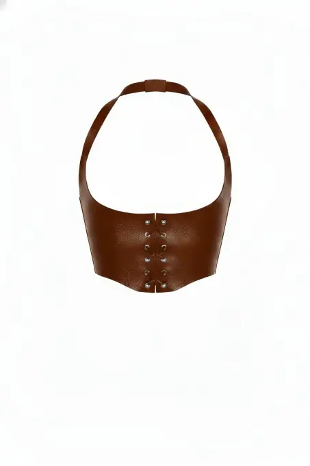 Taba Kadın Kemer Bağcıklı Korse Detaylı Geniş Bel Aksesuarı - APFT613 - 1