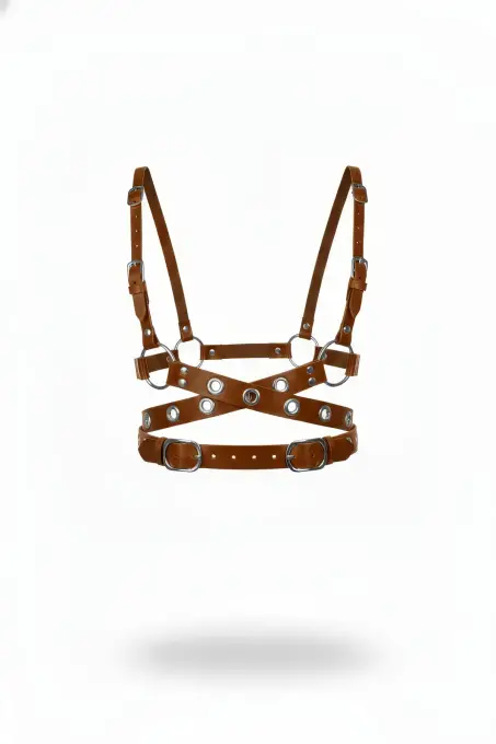 Taba Kadın Kemer Deri Çapraz Vücut Aksesuarı - APFT890 - 1