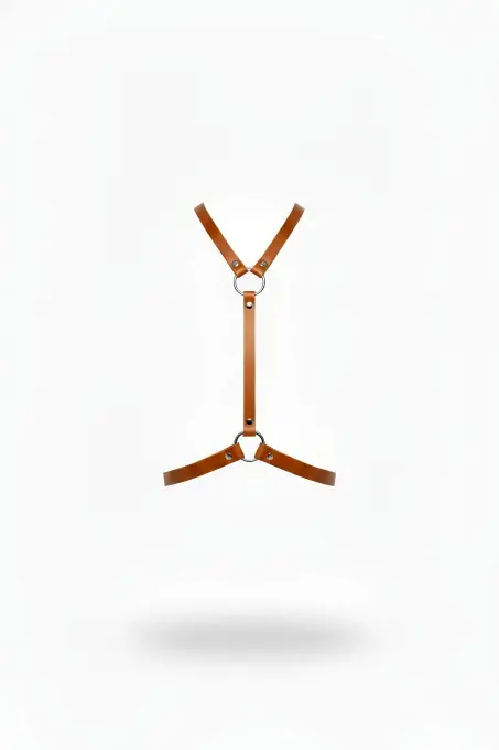 Taba Kadın Kemer İnce Deri Halka Detaylı Vücut Aksesuarı - APFT581 - 1