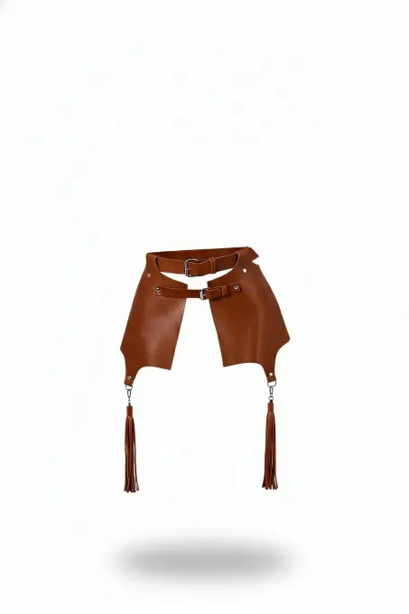 Taba Kadın Kemer Püskül Detaylı Geniş Bel Aksesuarı - APFT985 - 1