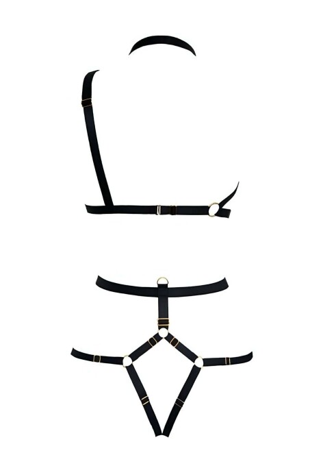 Tek Bacak Bağlantılı Seksi Lastik Harness - APFT375 - 5