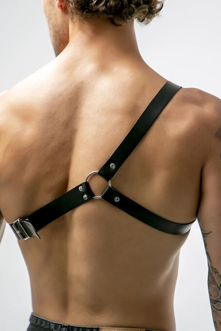 Tek Omuz Deri Erkek Harness - APFTM211 - 2