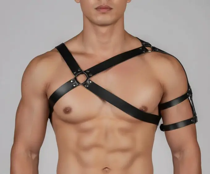 Tek Omuz Erkek Harness, Erkek Göğüs ve Omuz Harness - APFTM241 - 1