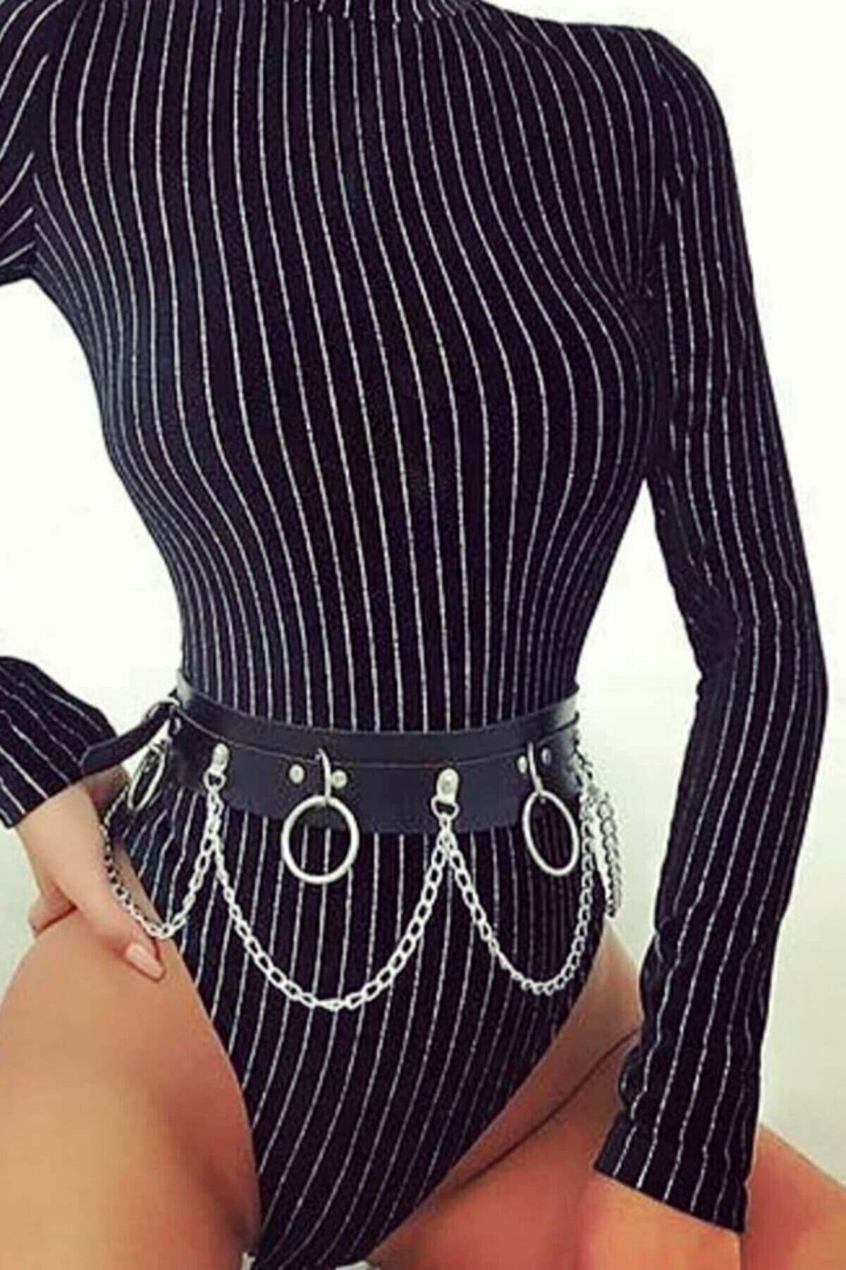 Zincirli Bel Üzeri Şık Harness 639