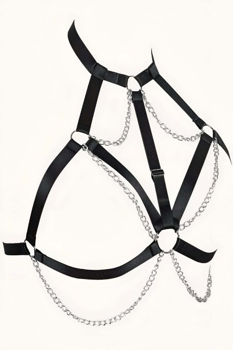 Zincirli Lastik Göğüs Harness - APFT818 - 3